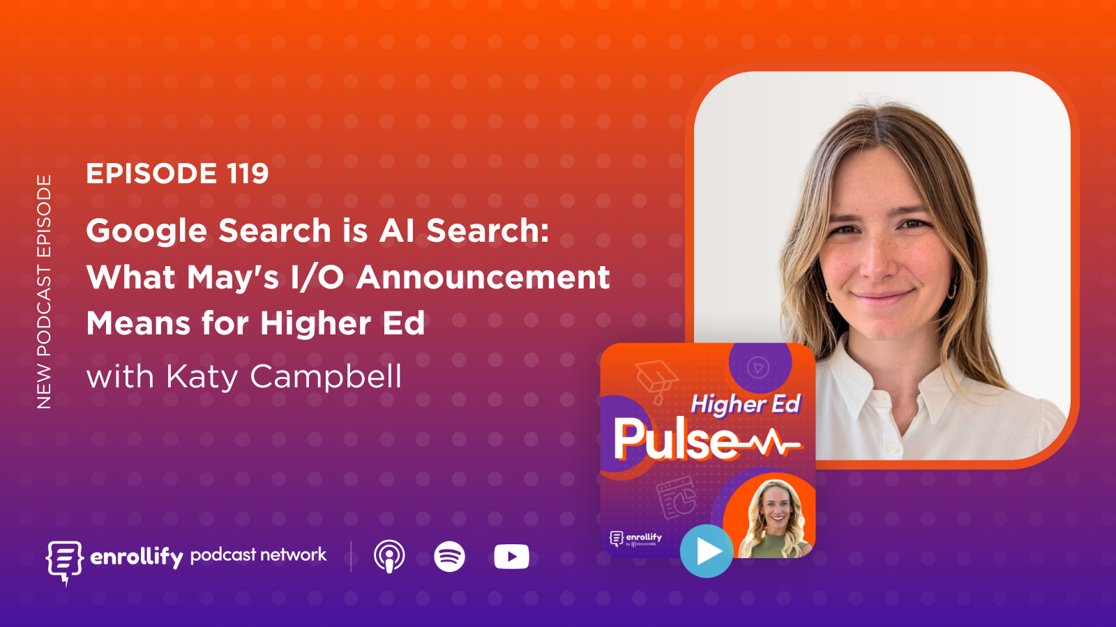 Episode 119: Google Search is AI Search: What May's I/O Announcement Means for Higher Ed