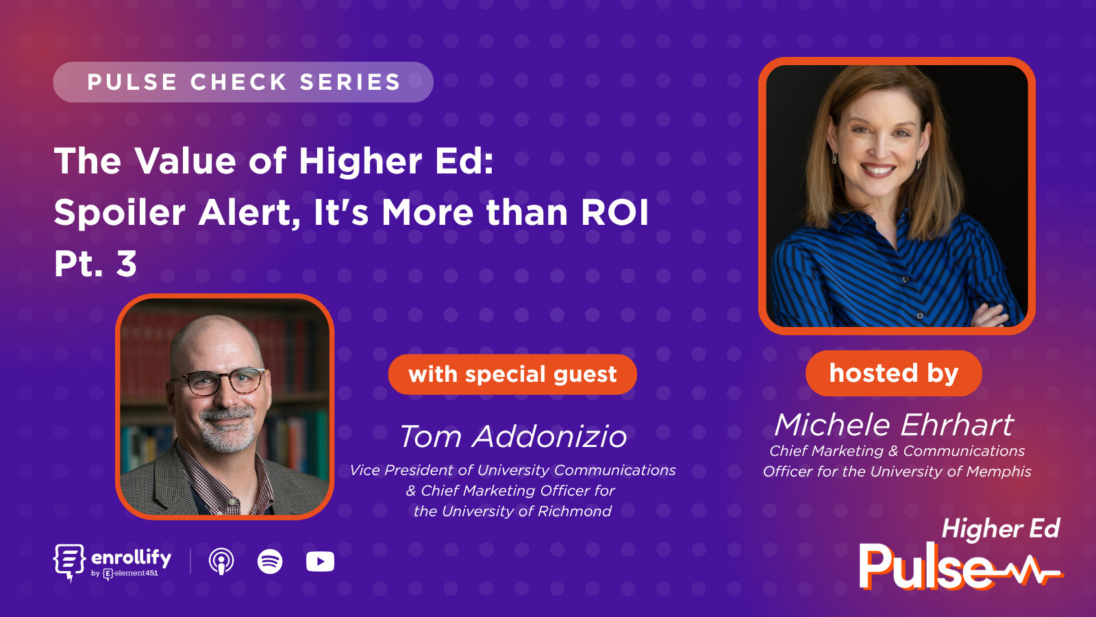 Pulse Check: The Value of Higher Ed: Spoiler Alert, It's More than ROI — Part 3
