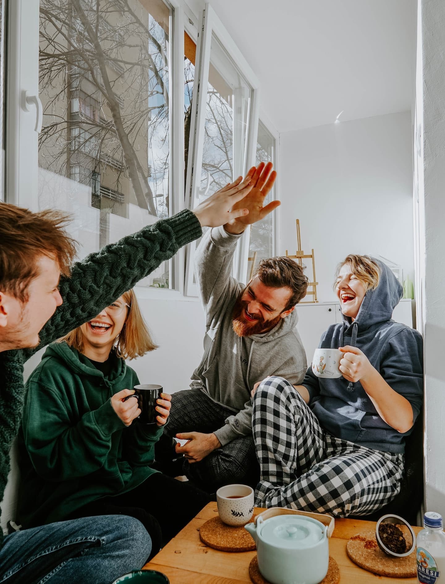 Friends hanging out