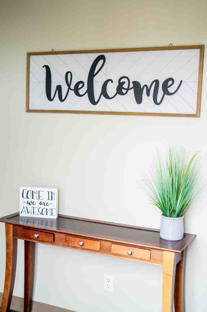 Image of a calm dental office waiting room - oral operations