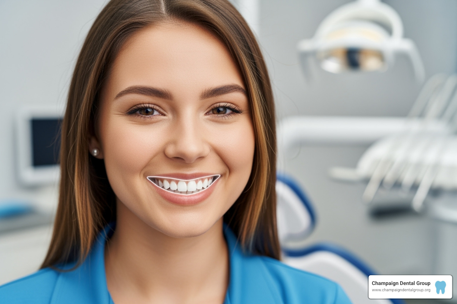 Dentist consulting with a patient about their smile - bonding teeth price