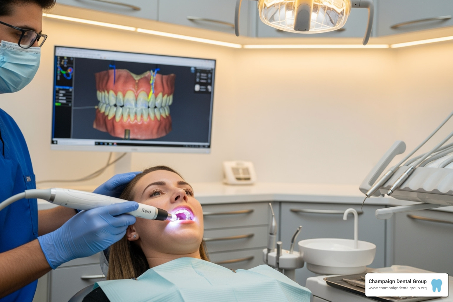 iTero digital scanner in use - Champaign County Dentist iTero digital scanner in use - Champaign County Dentist