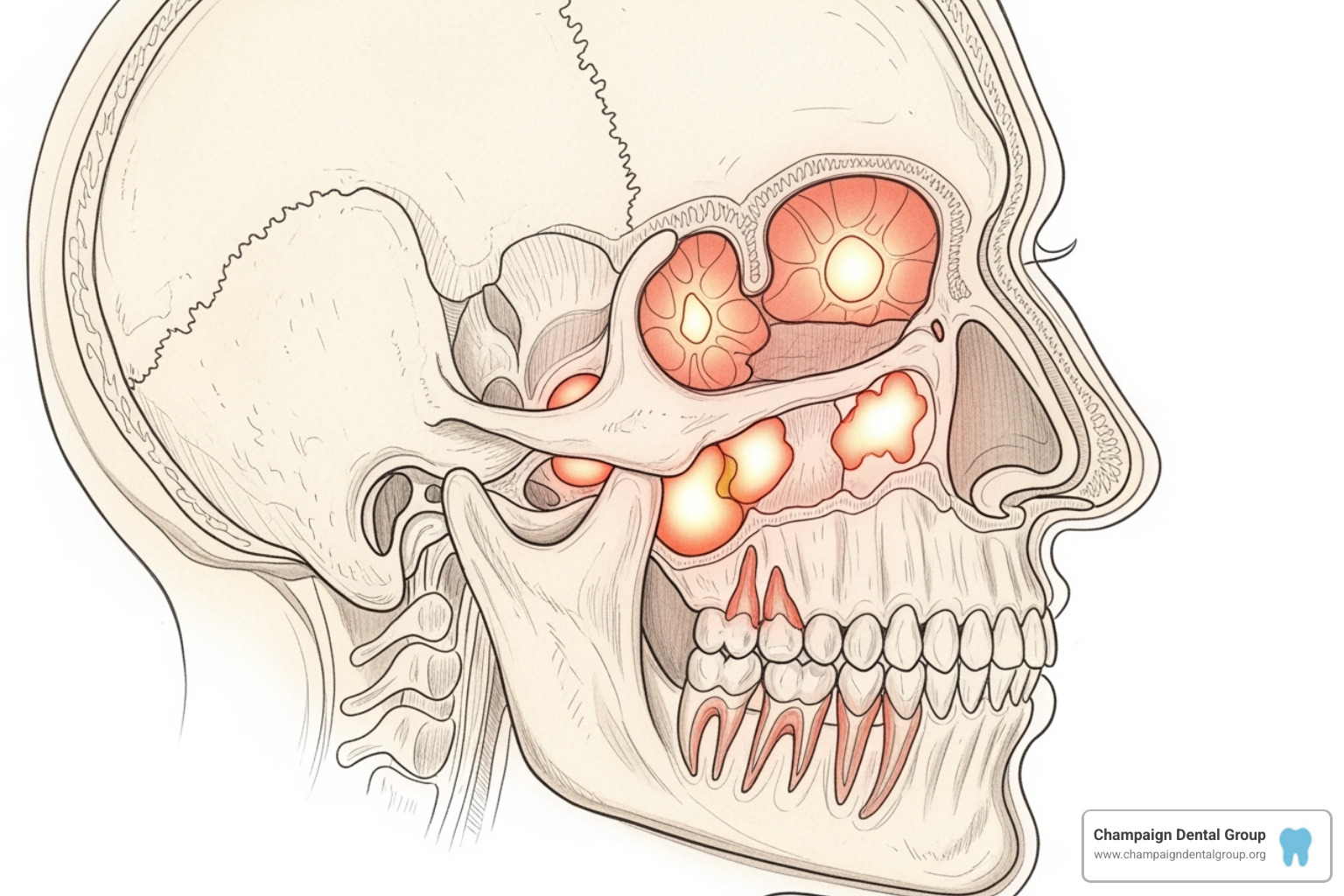 referred pain from sinuses to upper jaw - Jaw bone pain causes