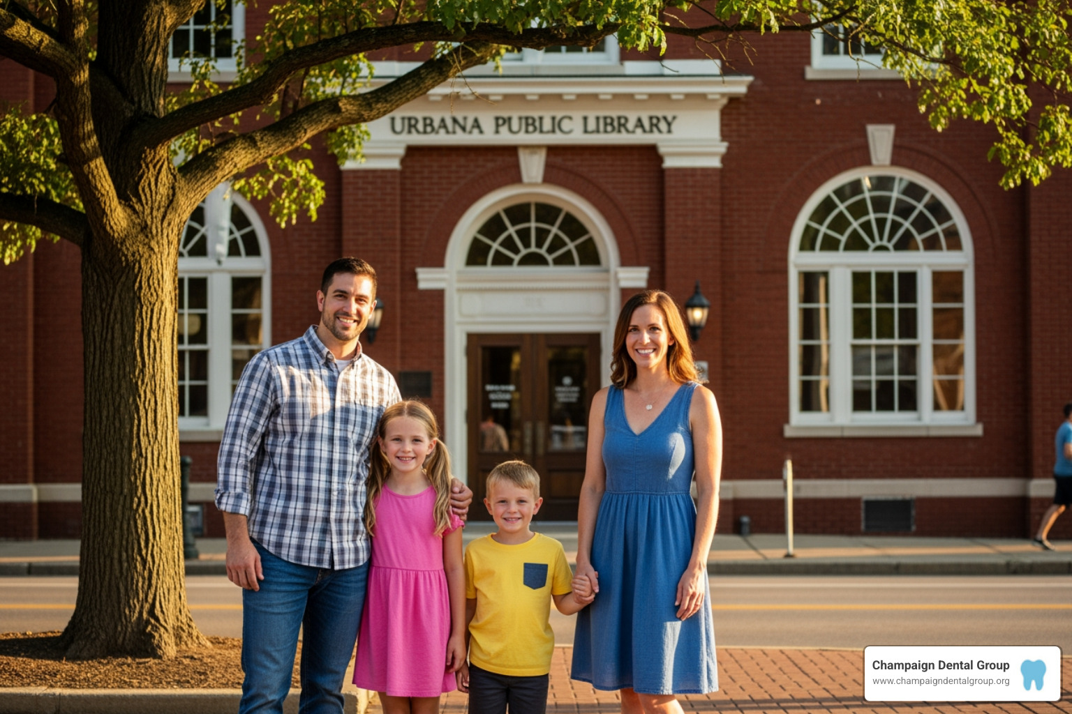 A smiling family in Urbana Ohio - Dentist in Urbana OH