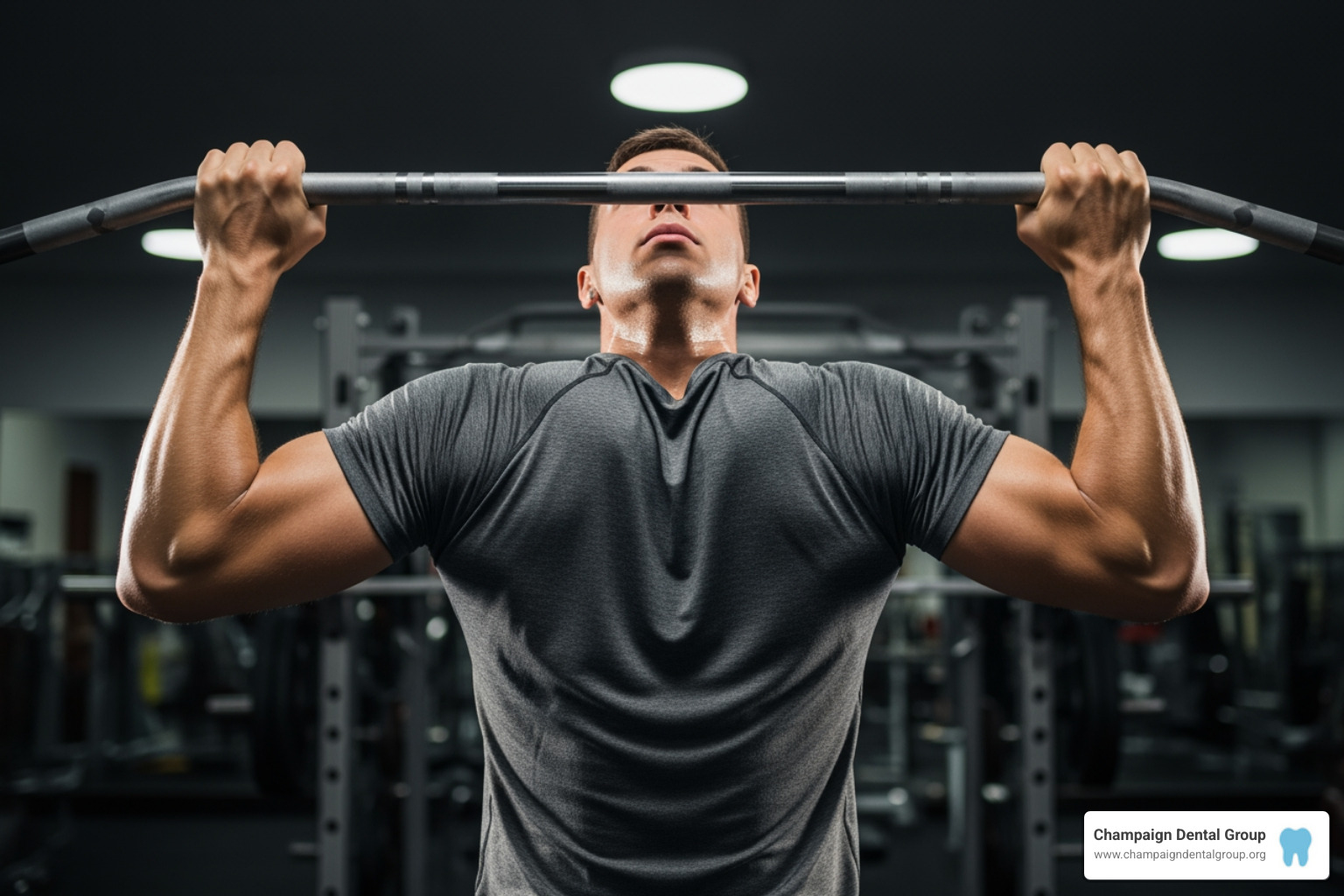 person performing chin-up exercise - build up jaw muscles person performing chin-up exercise - build up jaw muscles