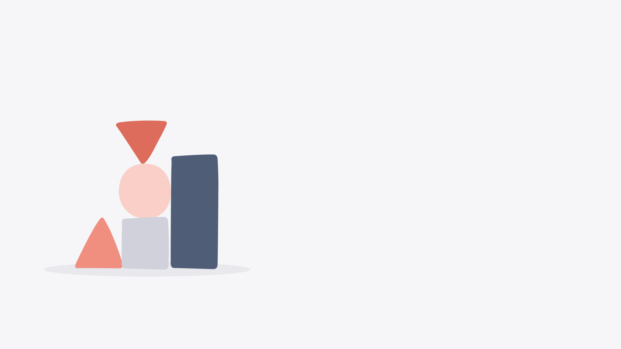 Illustration of stacked building blocks representing the four layers of measuring a mental health helpline