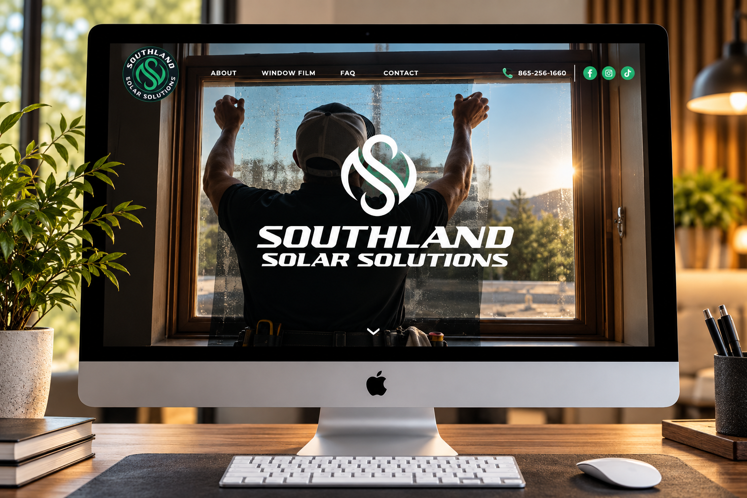 Window film and solar control website for Southland Solar Solutions, designed by 42nd Street