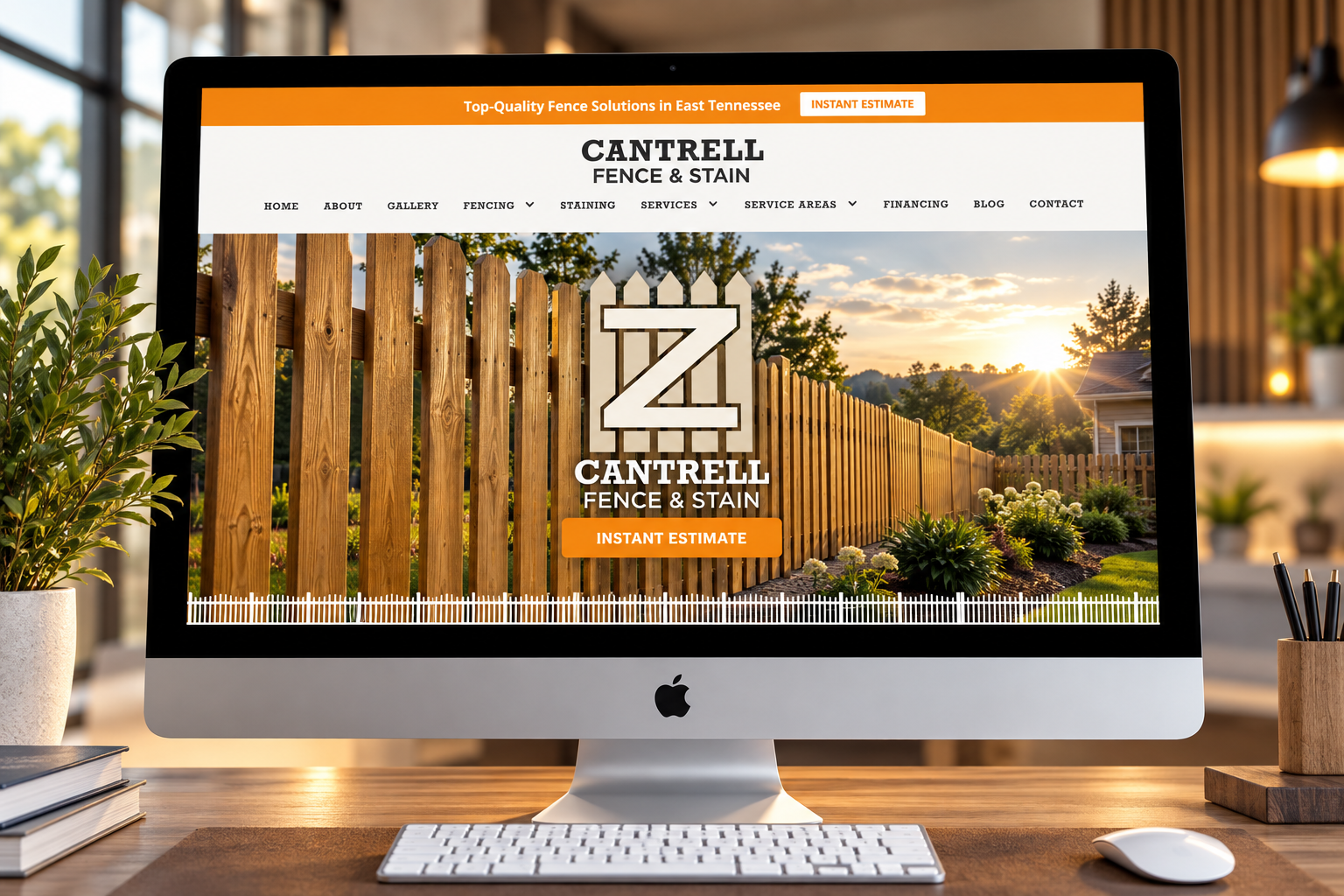 Richardson Construction website built by Forty-Second Street for an East Tennessee general contractor