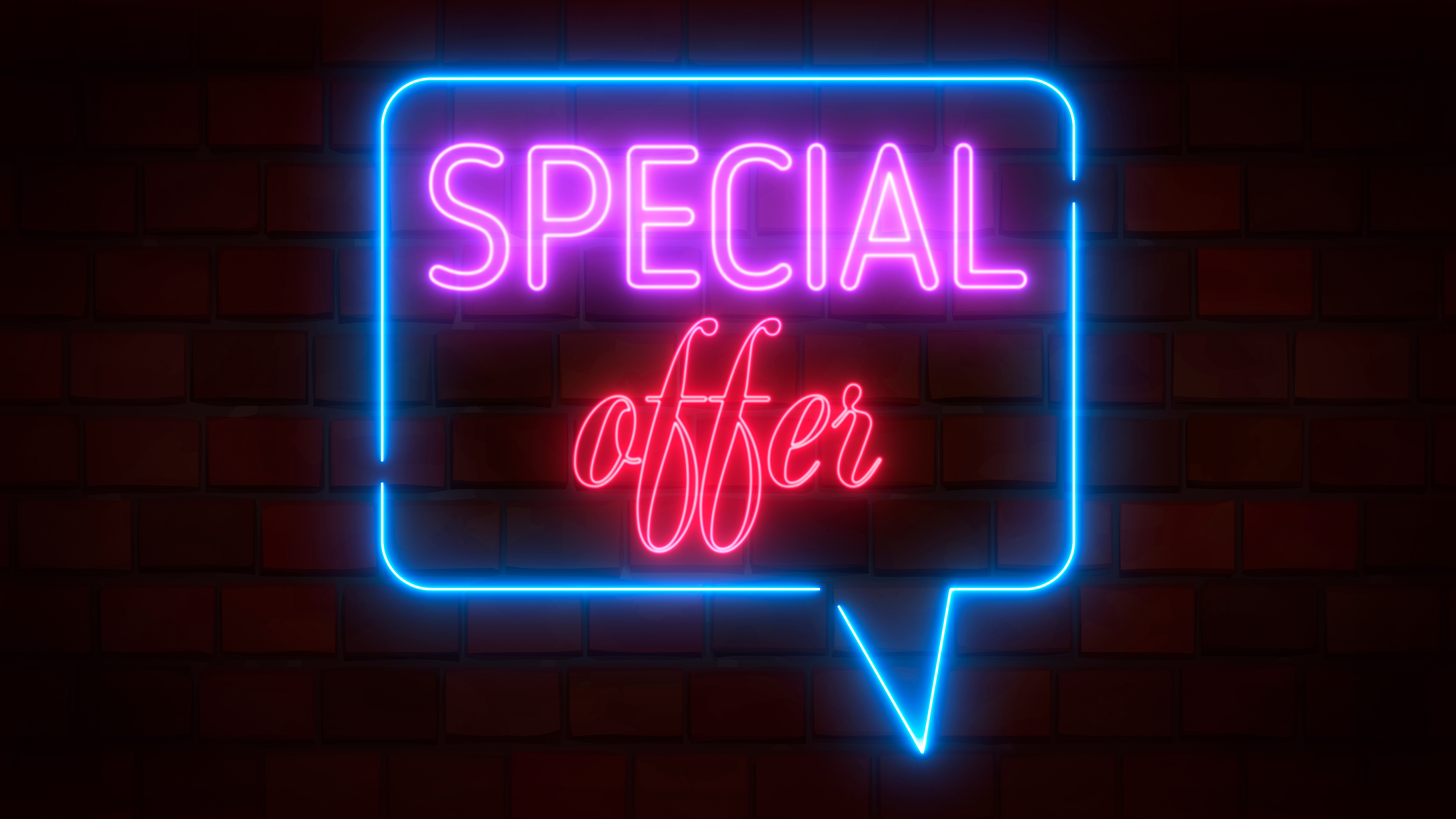 Glowing special offer neon sign for an irresistible deal, Maryville TN