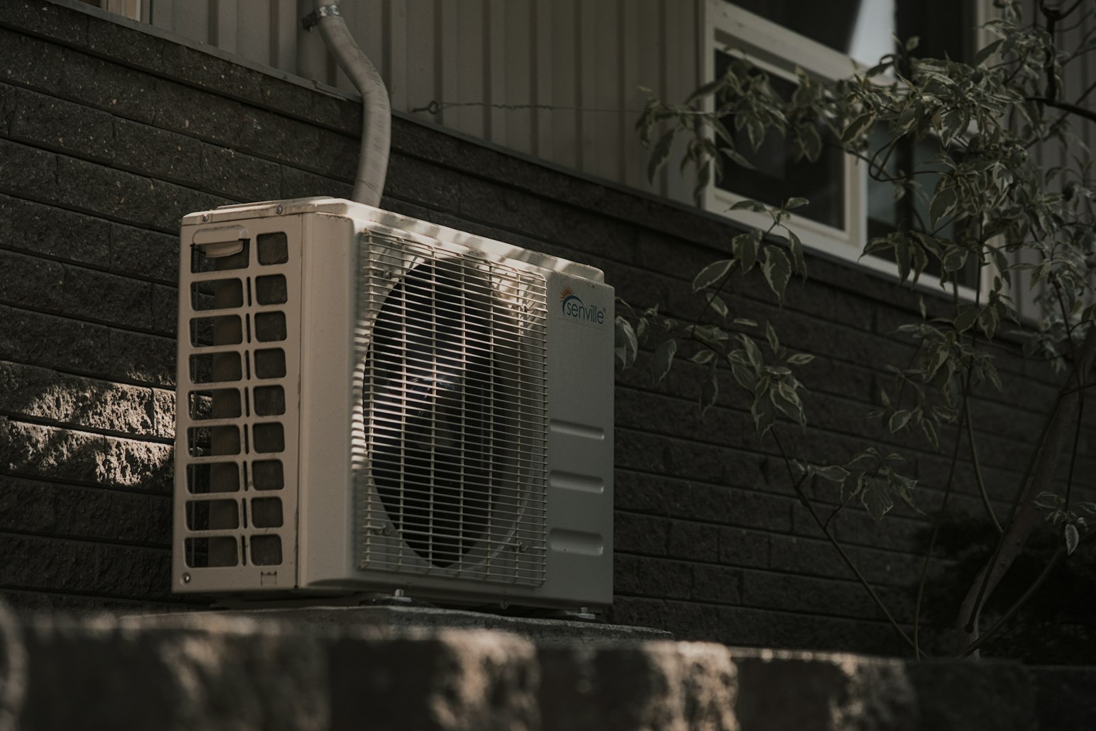 HVAC air conditioning unit on a home in Sevierville