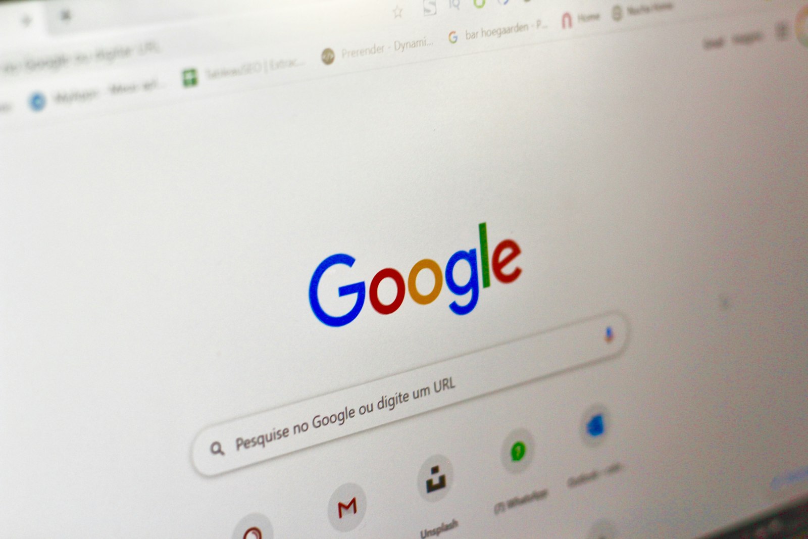 Computer screen showing a Google search