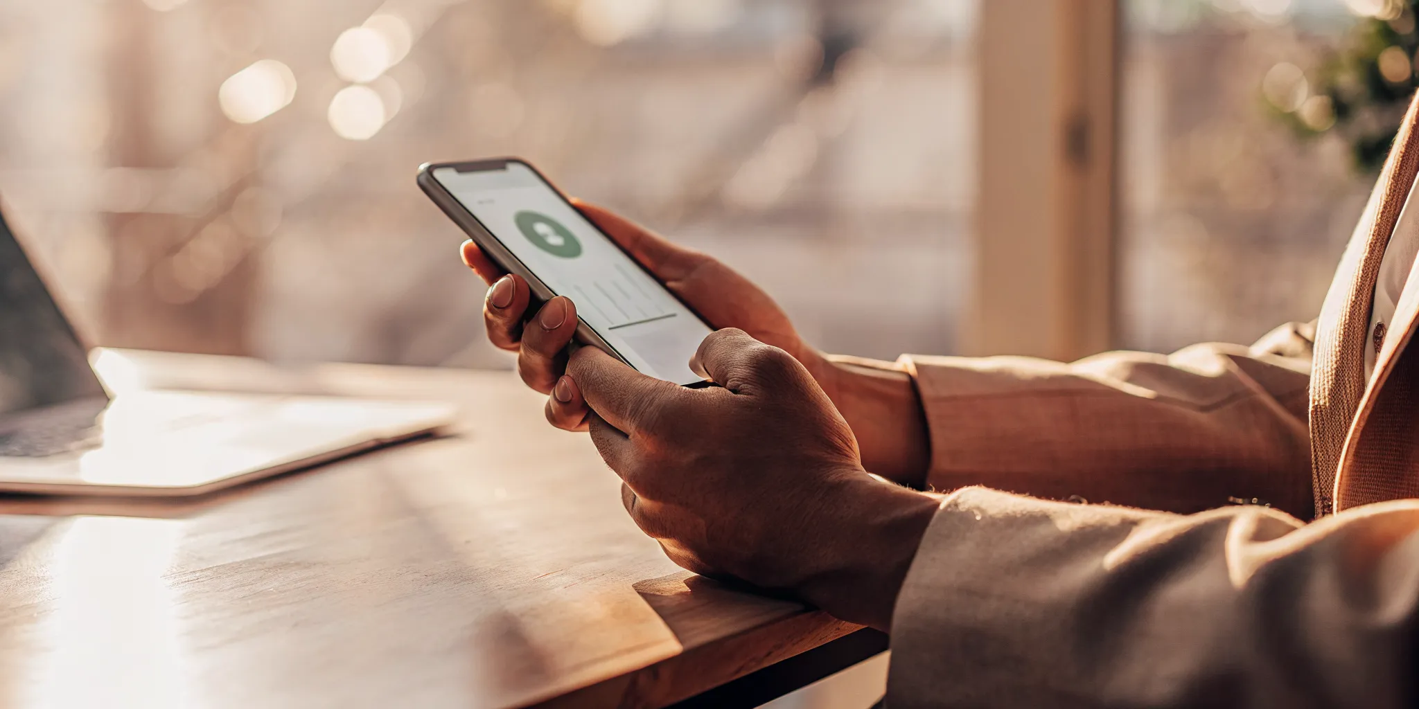 Applying for a quick $1,000 loan with no credit check on a smartphone.