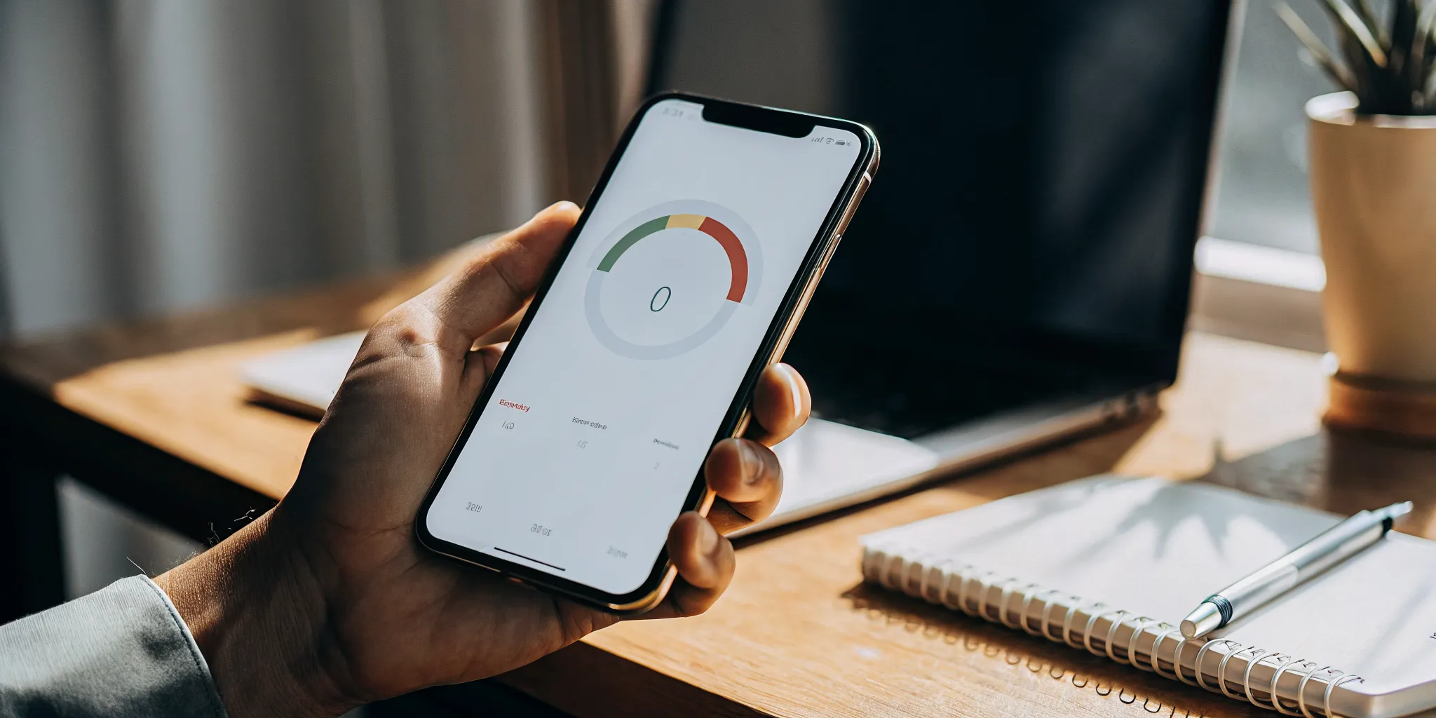 A person applying for online loans for bad credit history on a smartphone.