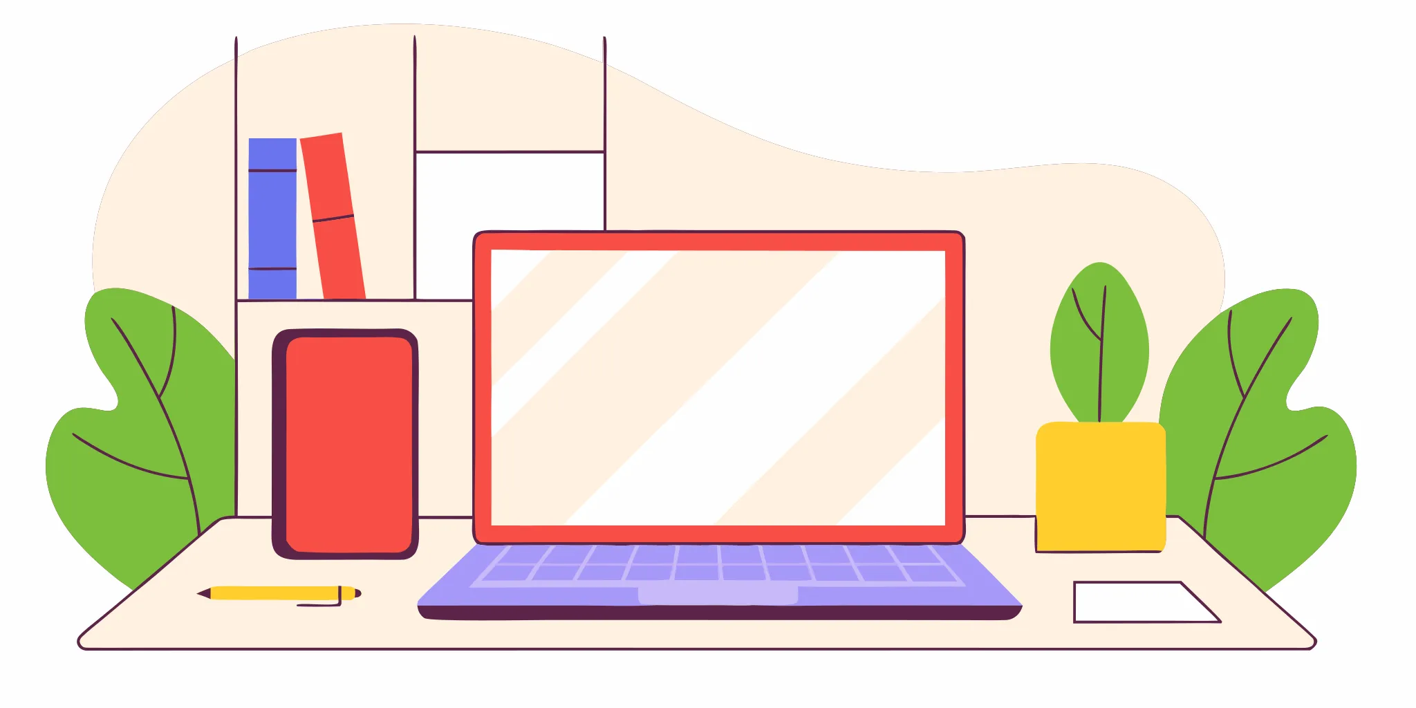 A desk setup for learning how payday loans online work.