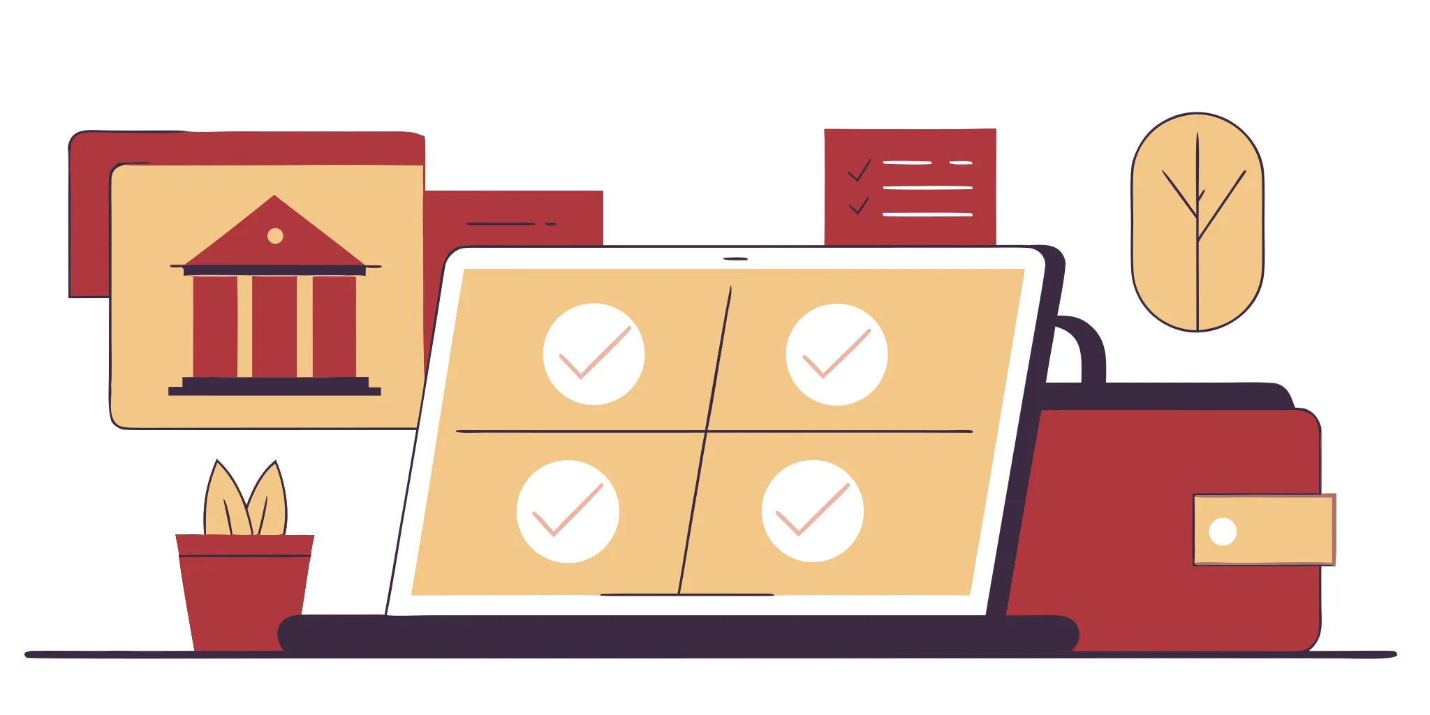 Laptop showing the simple approval process for fast online loans.