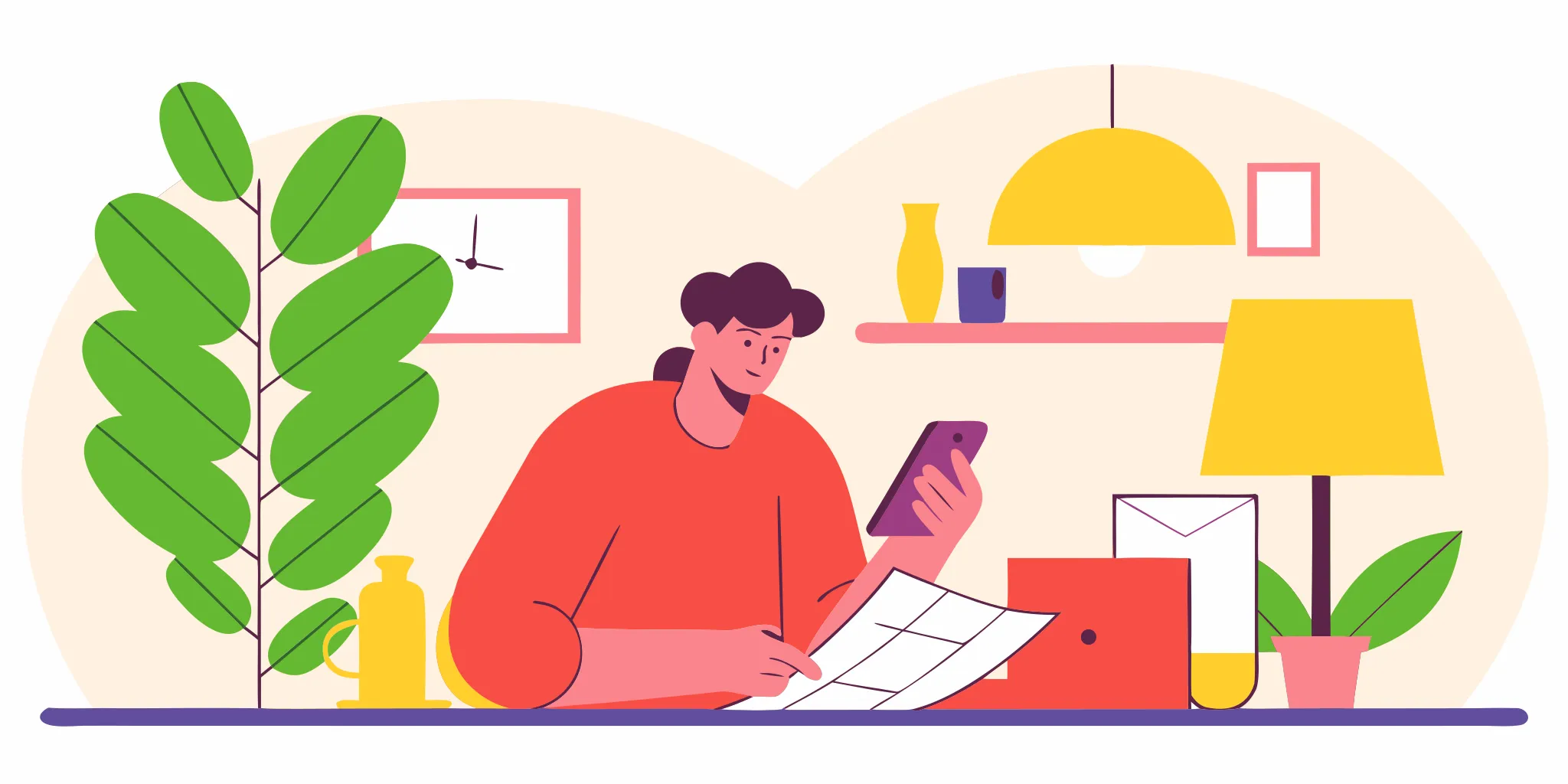 Canadian borrower reviewing a repayment budget before a payday loan