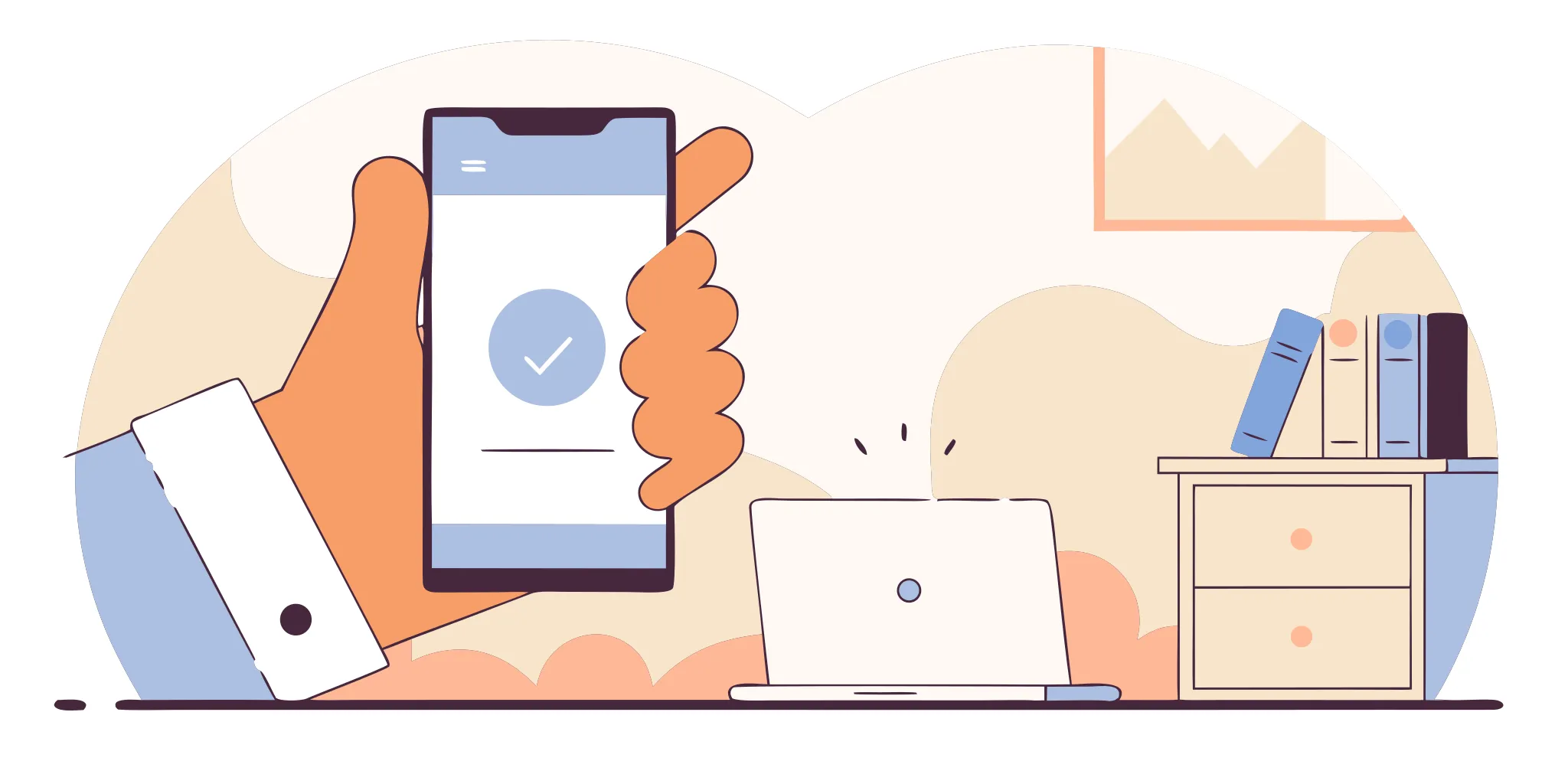 A successful application for an instant e-transfer payday loan online shown on a smartphone.