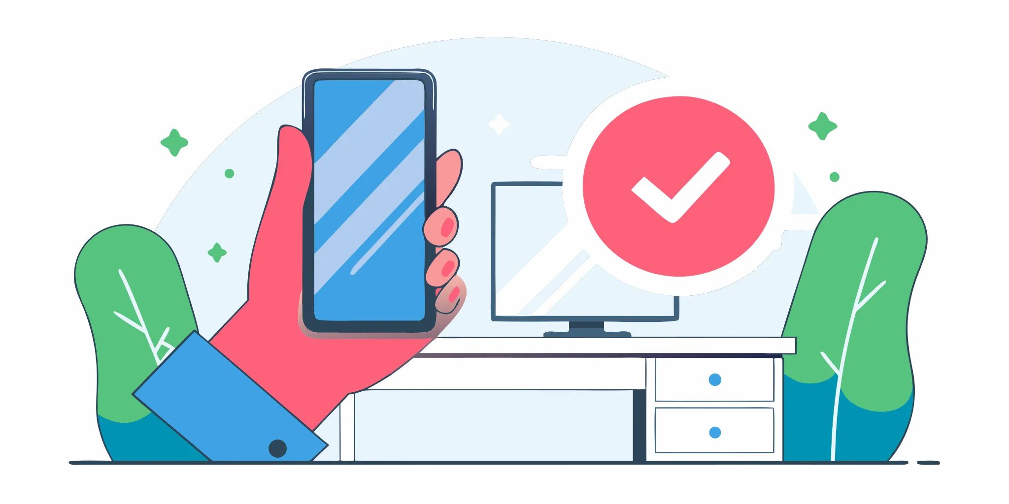 Fast loan deposited by Interac e-Transfer, confirmed with a checkmark on a smartphone.