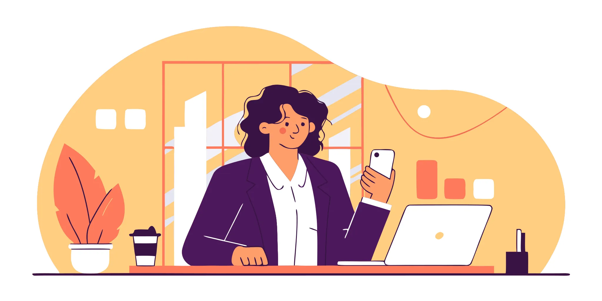 Woman at her desk comparing low interest payday lender options to find a reputable loan.