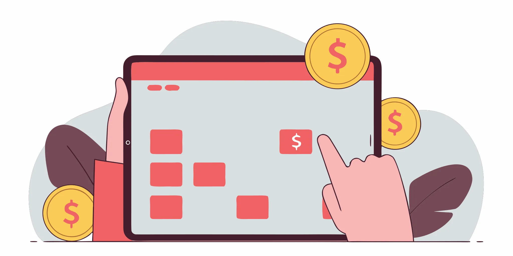 Canadian borrower reviewing flexible loan repayment schedule on digital tablet showing multiple payment dates and amounts