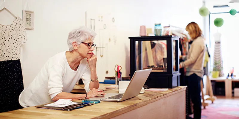 Graphic illustrating small business marketing strategies.