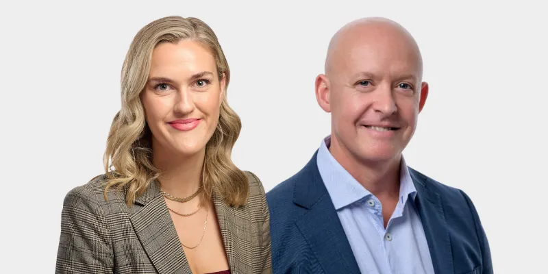 Bizcap Senior Business Development Manager Nathan Evans and Bizcap Partnerships Manager Madeleine De Guingand