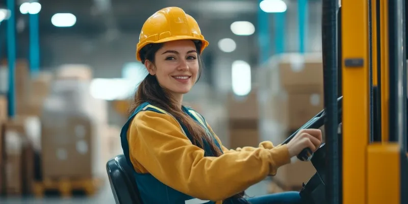 Women working in construction happy after getting a Bizcap loan despite a bad credit score
