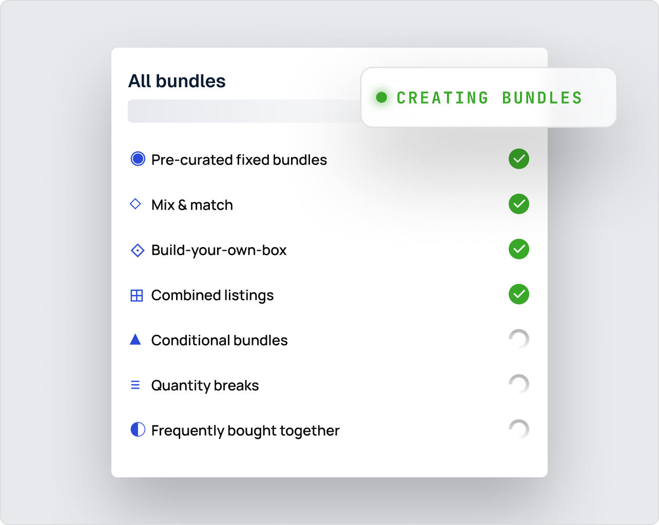 Bundle recommendations