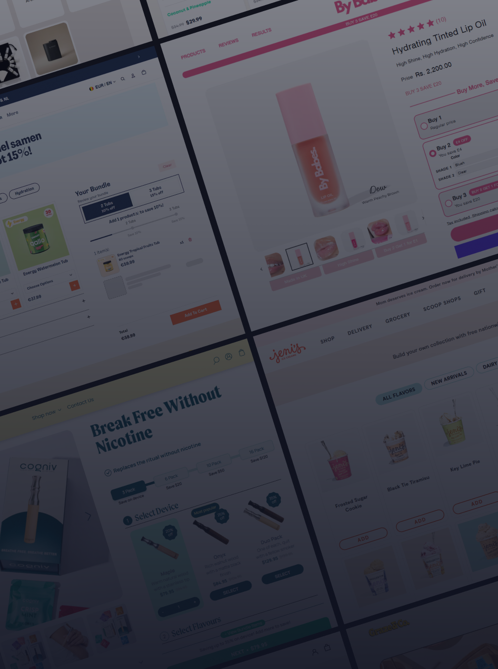 Storewide product grid being scanned