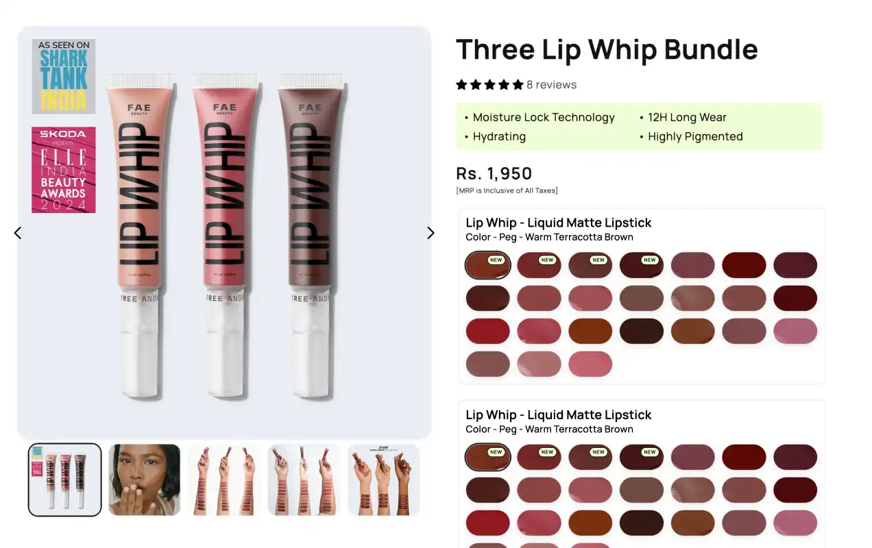 Cosmetics filters by their function and appearance