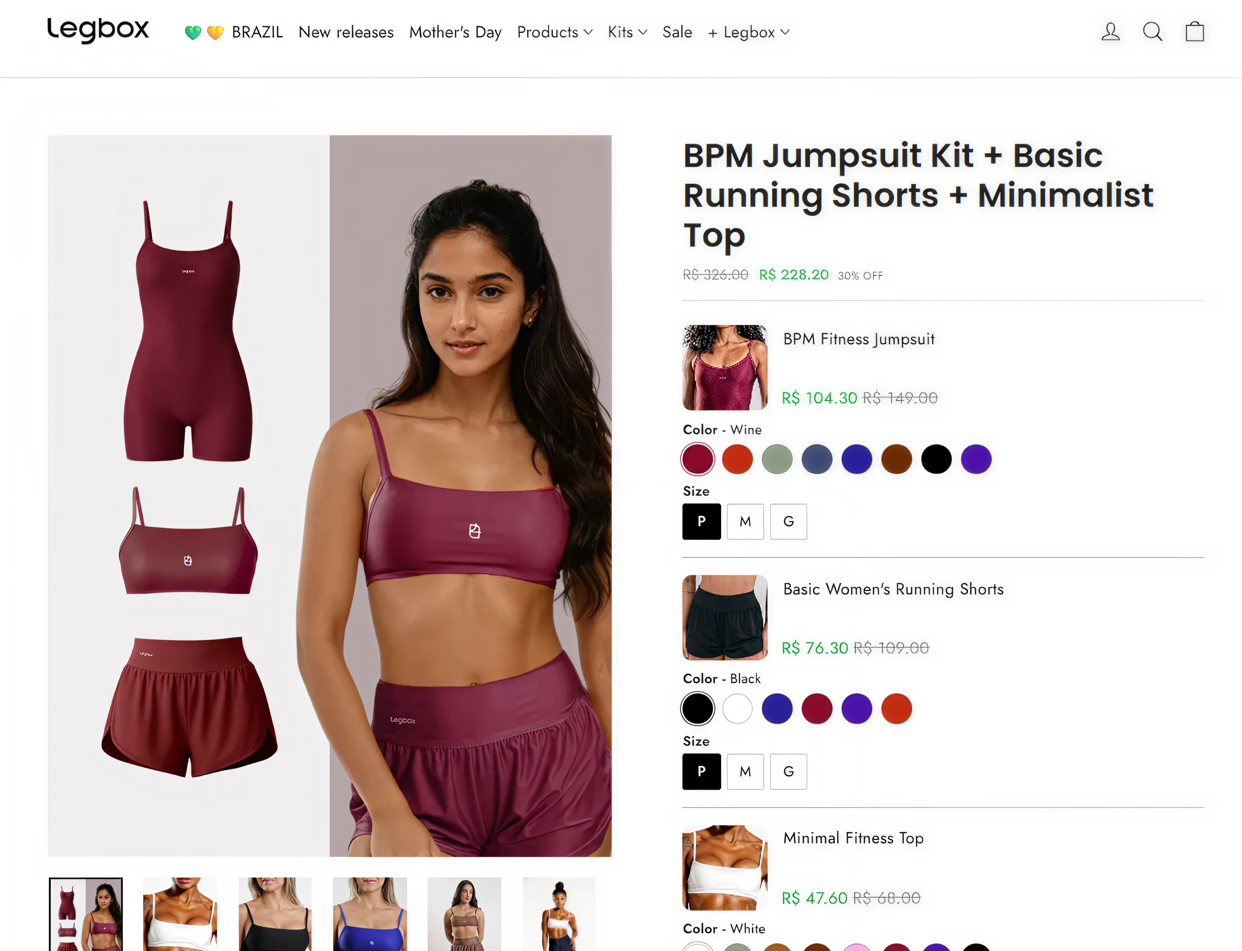Pre-curated bundle with variant selection by Legbox, built with Easy Bundle Builder