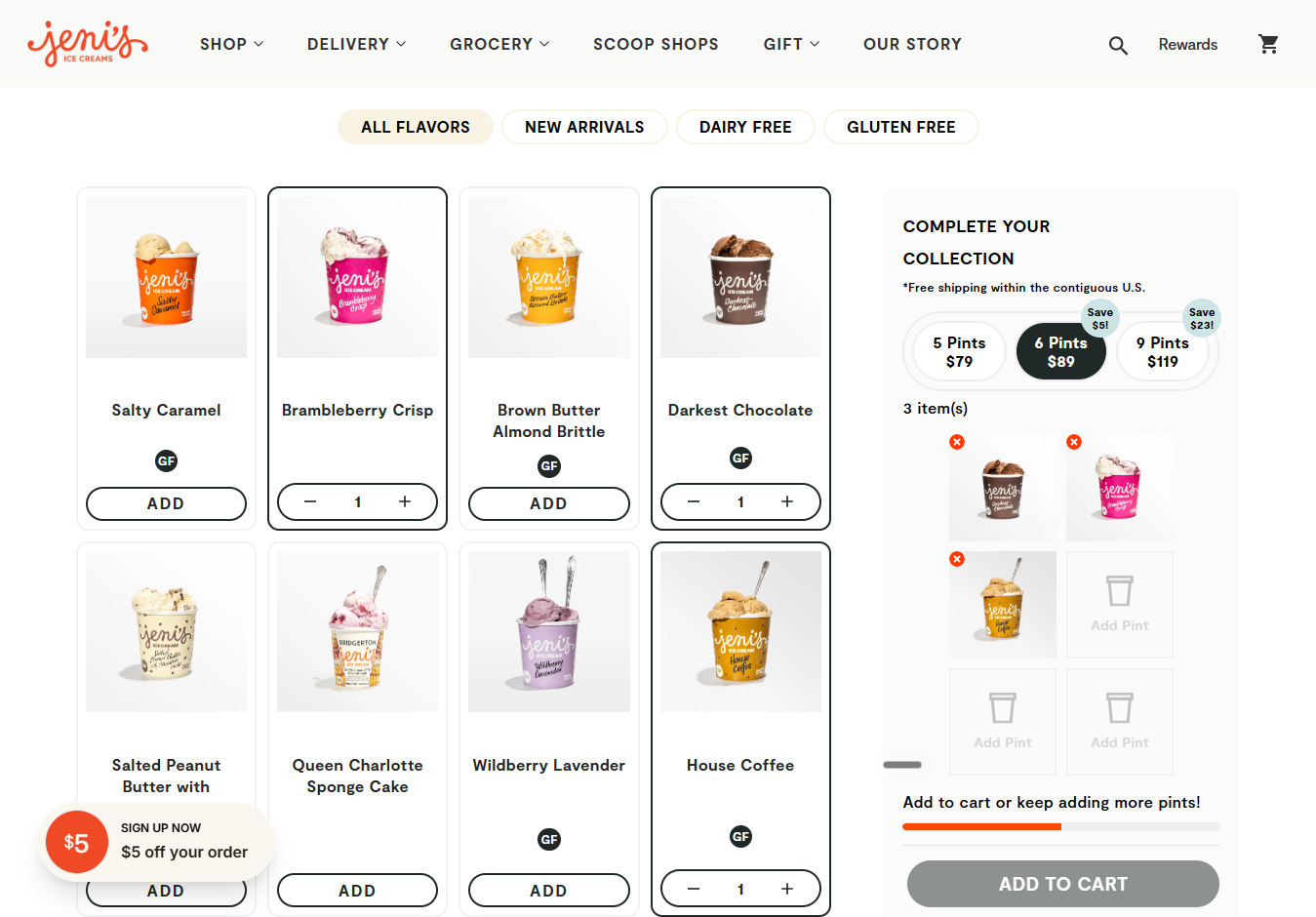 Build-your-own bundle page with flavor selection, built with Easy Bundle Builder