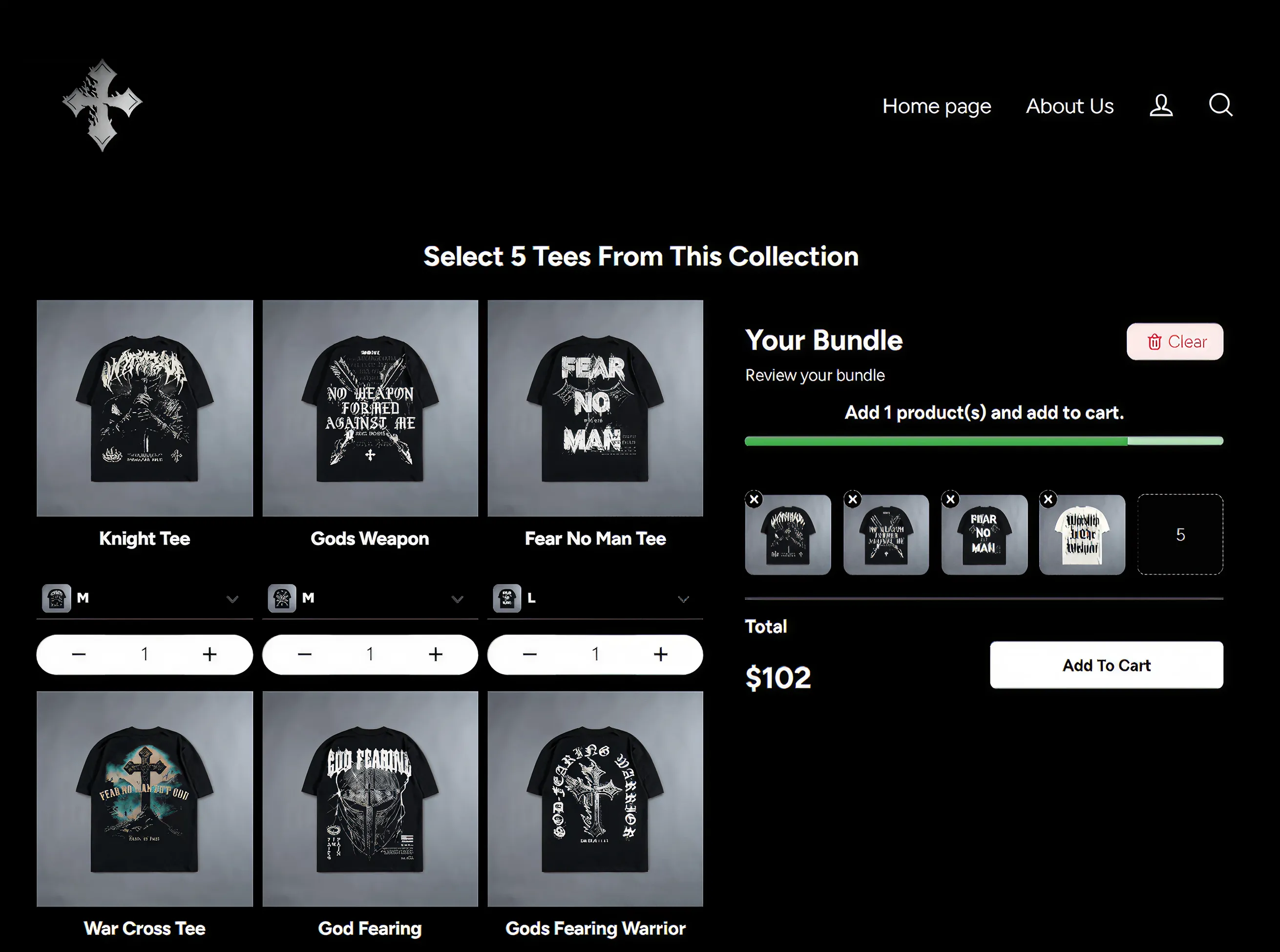 Fashion and apparel bundle built with Easy Bundle Builder