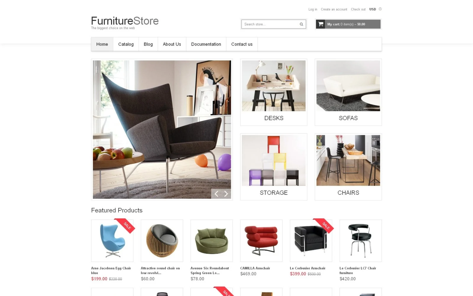Free Furniture Responsive Theme