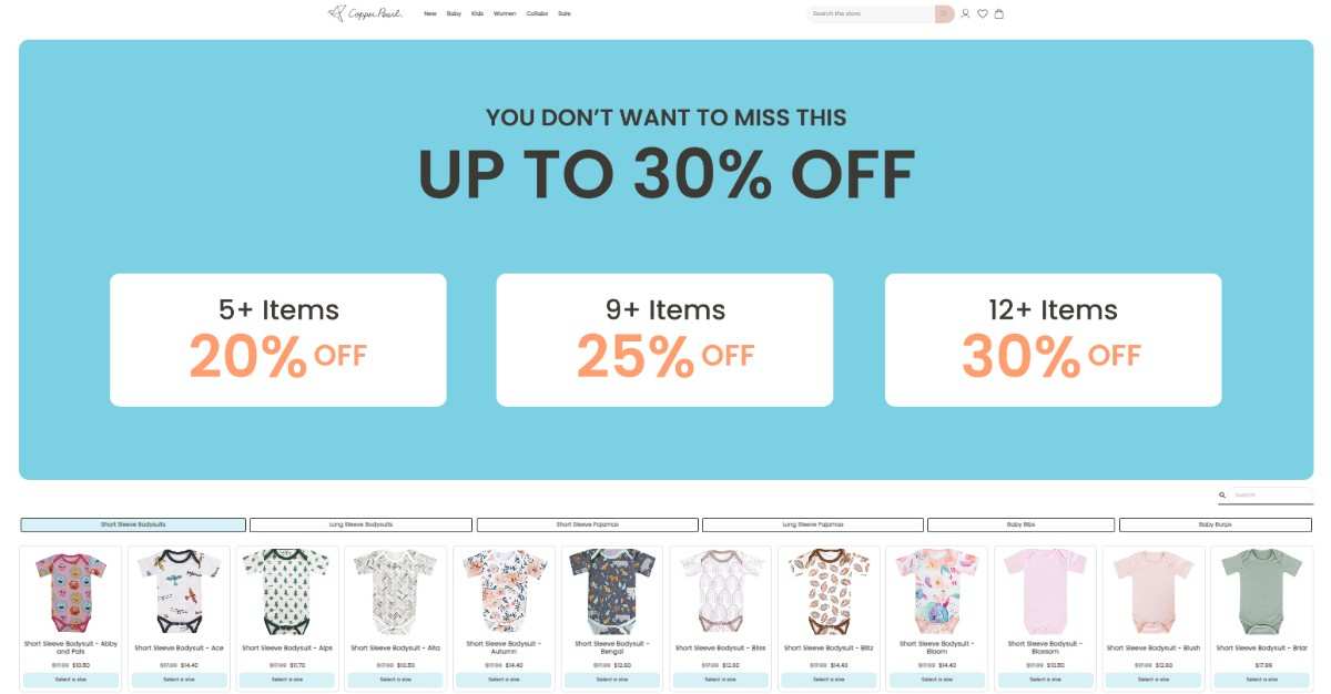 Copper Pearl's Buy More, Save More bundle, made using Easy Bundle, features increasing discounts for purchasing larger quantities.