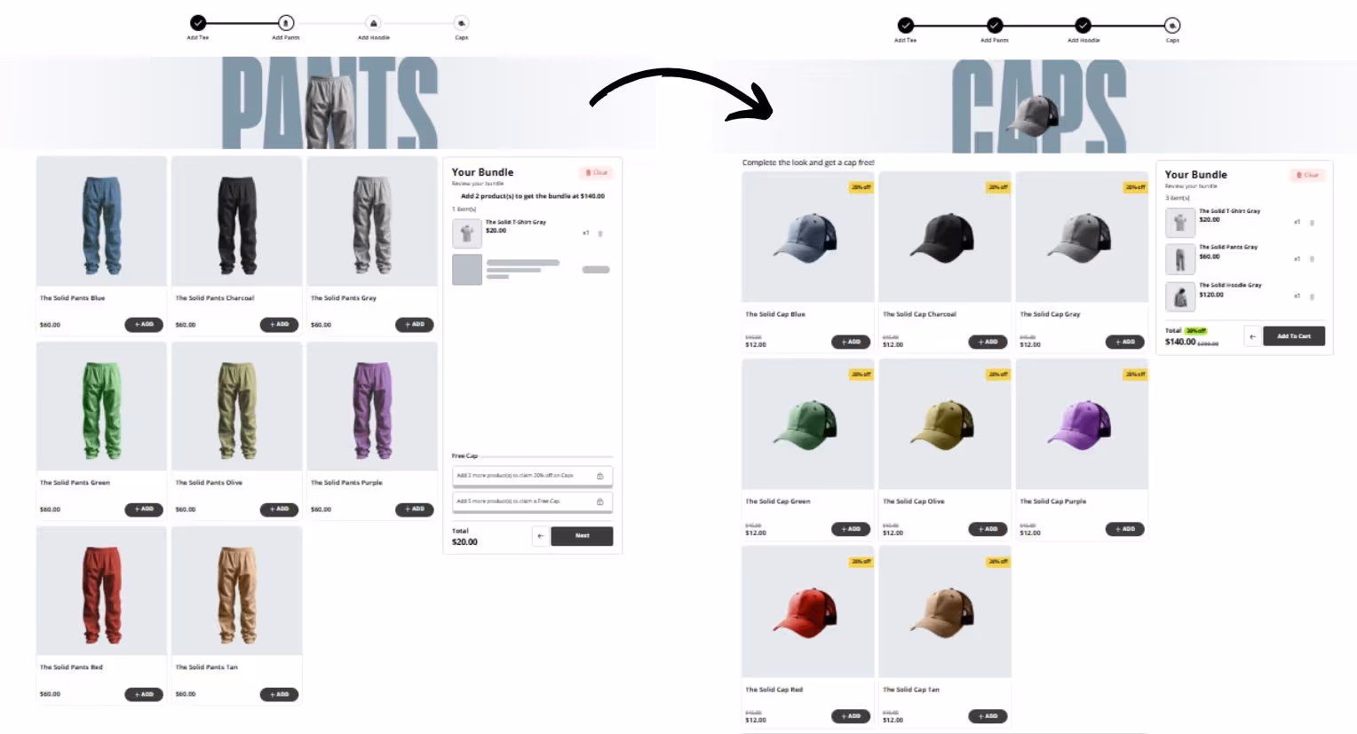 Shopify Mix & Match Bundle Example