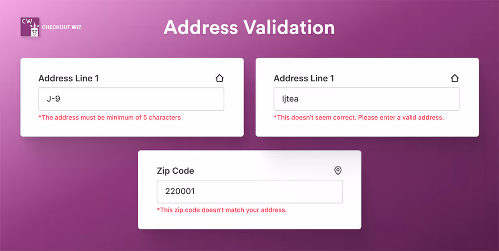 Address Validation on Shopify Checkout 
