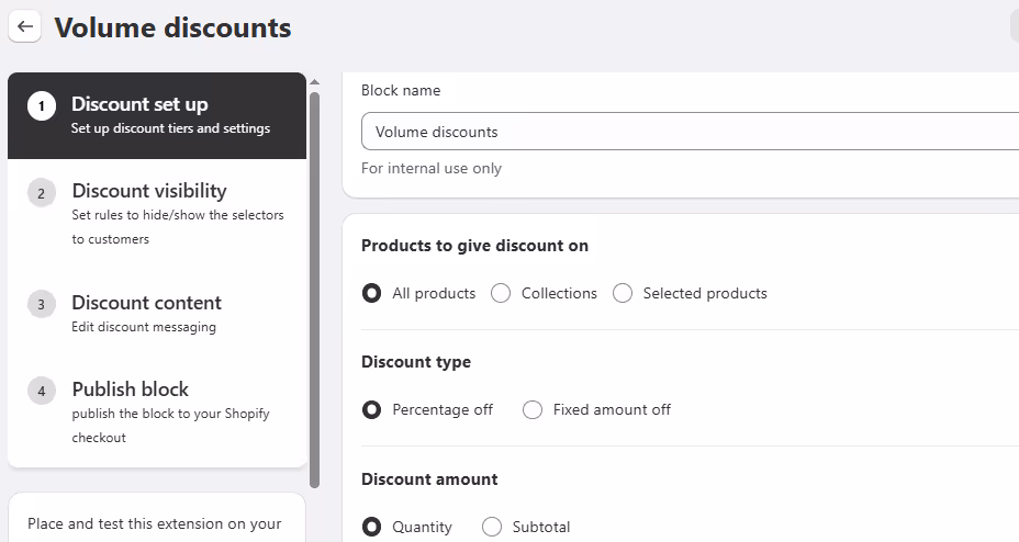 Steps to Set Up Volume Discount on Shopify with Kite
