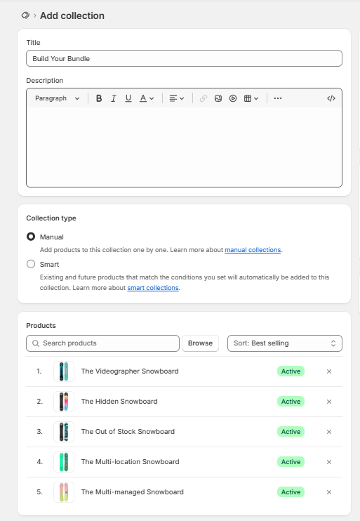 How to create bundles on Shopify