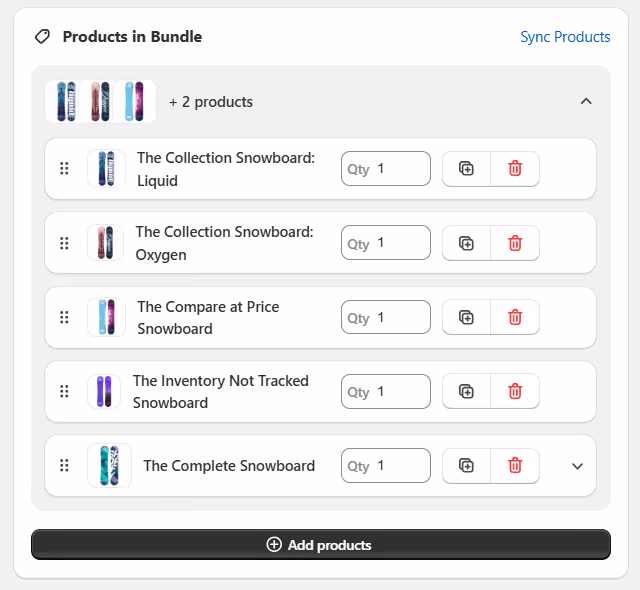 How to create bundles on Shopify with third party app