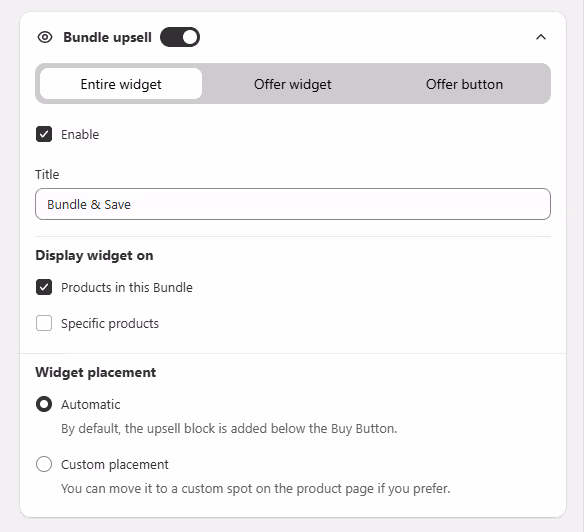 How to create bundles on Shopify with third party app