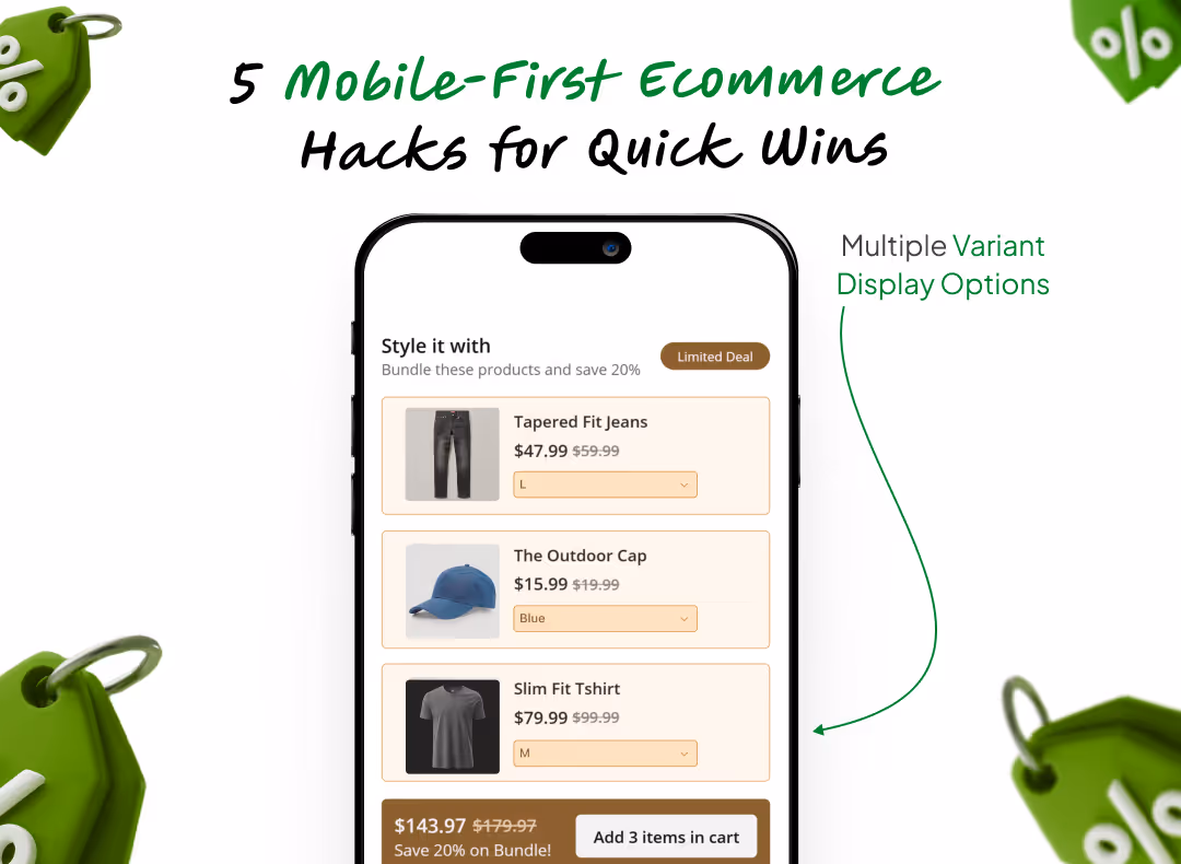 5 Mobile-First Ecommerce Hacks for Quick Wins