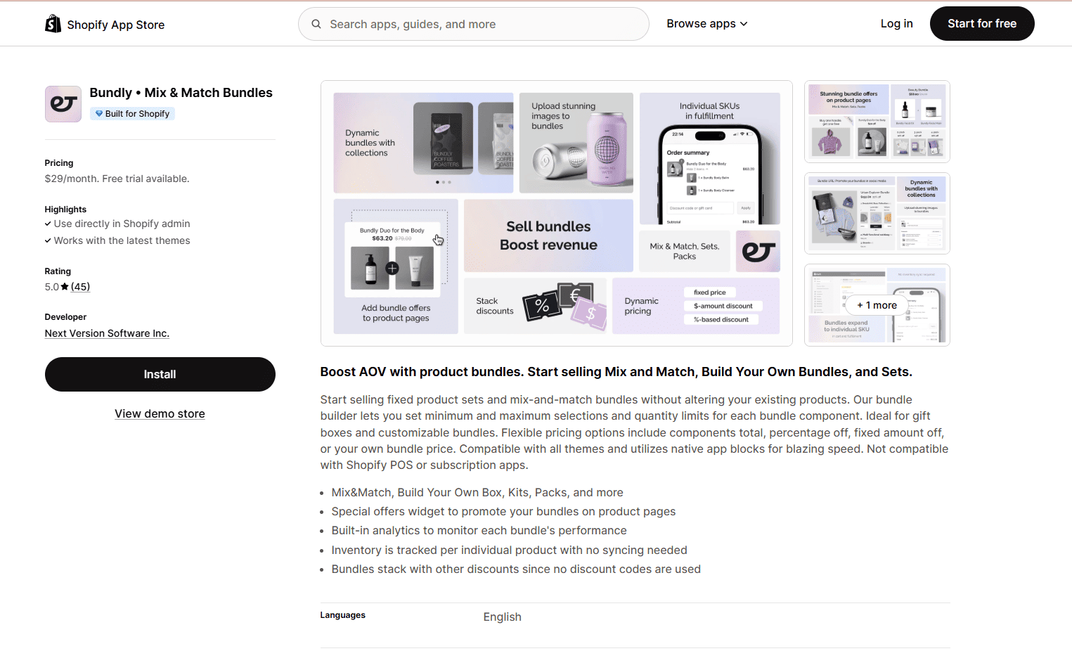 Shopify Mix & Match Bundle App
