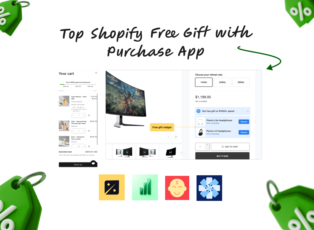 Top Shopify Free Gift Apps (2025) - Features, Comparisons & More