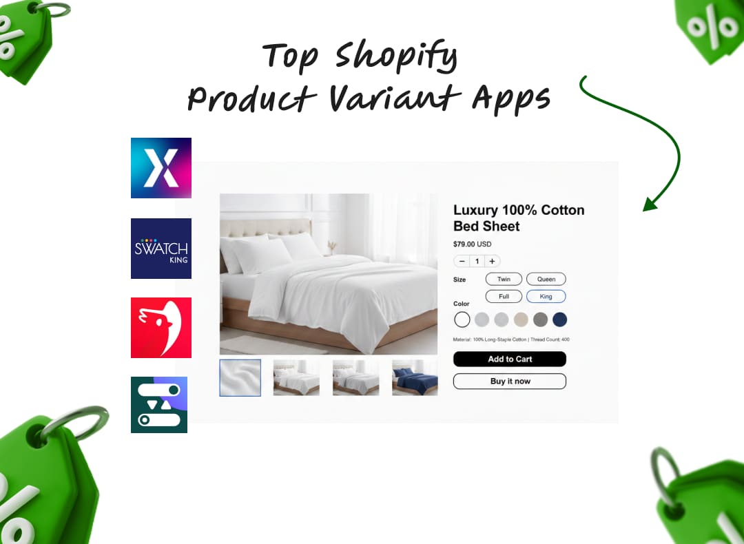 Best Shopify Product Variant Apps (2026) - Features & Comparison
