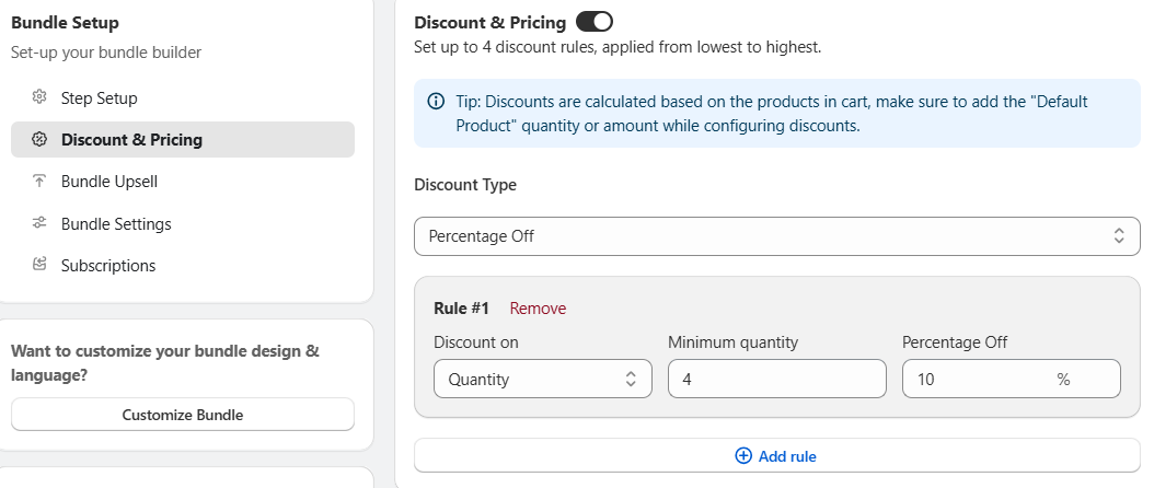 How to create bundles on Shopify with third party app