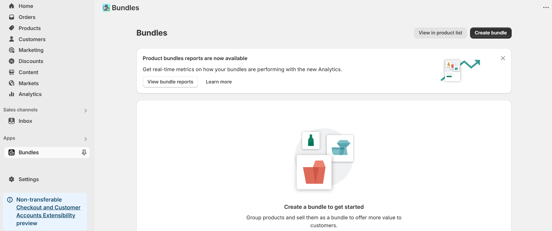 create bundles using the Shopify Bundles app