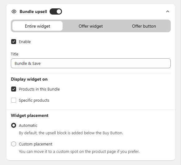 How to create bundles on Shopify with third party app