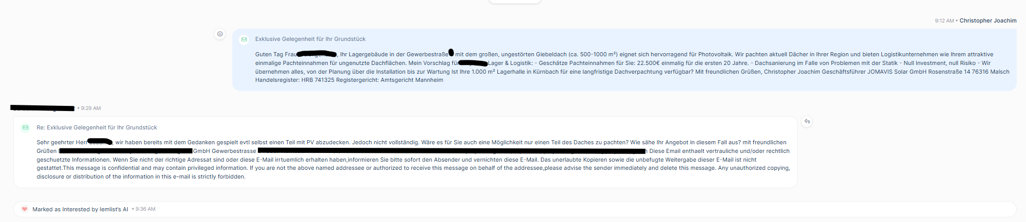 Jomavis Exklusiv-Partnerschaft Gespräch - Großanlage für Österreich