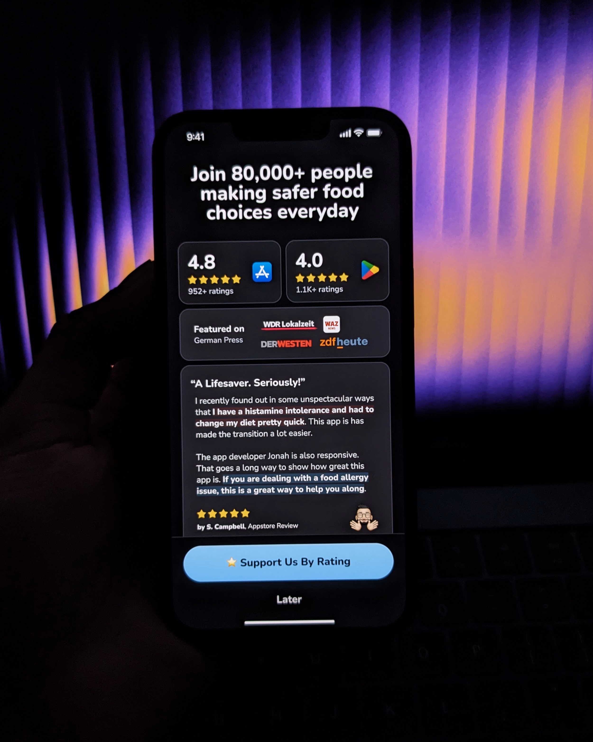 mobile app onboarding design example